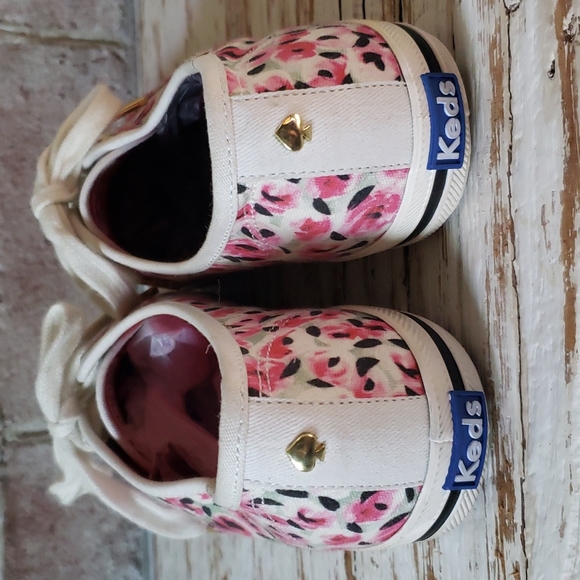 Kate Spade KEDS sneakers Floral Rose size 7.5 EUC - Picture 3 of 8